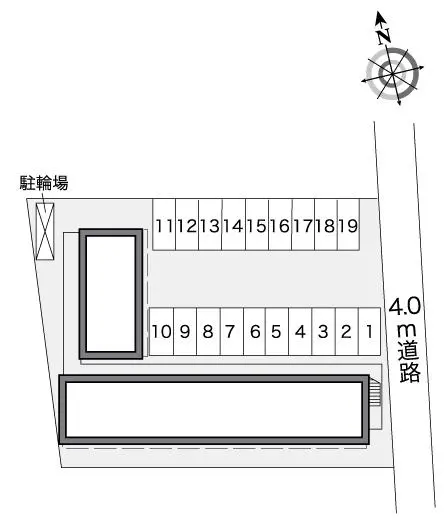 ★手数料０円★宇都宮市宝木町２丁目　月極駐車場（LP）